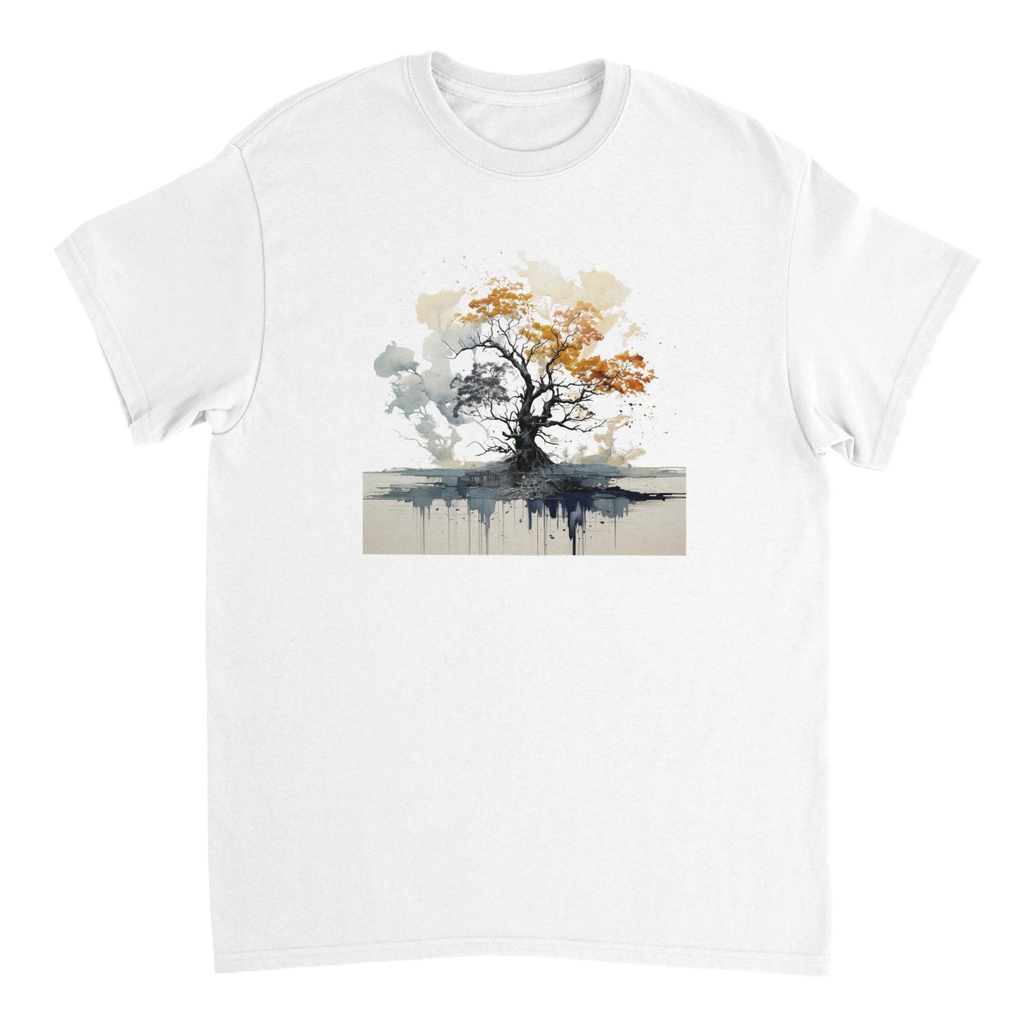 Tree that burns and survives - Heavy unisex crew neck t-shirt