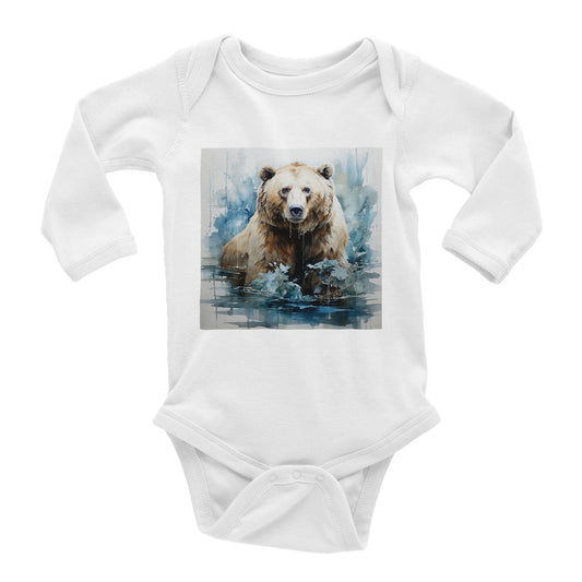 Baby Onesie - Melting Glaciers - Classic long-sleeved onesies for newborns