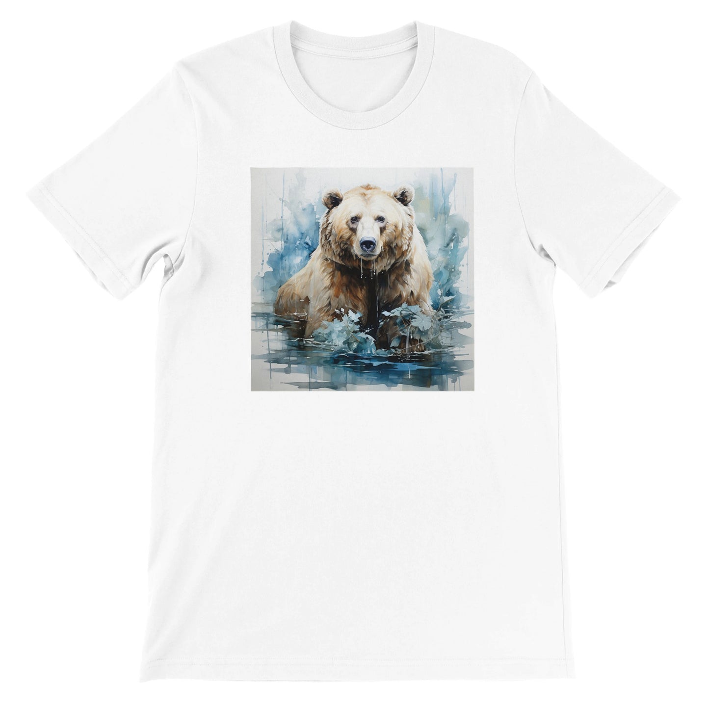 Melting Glaciers - Premium Unisex Crew Neck T-Shirt