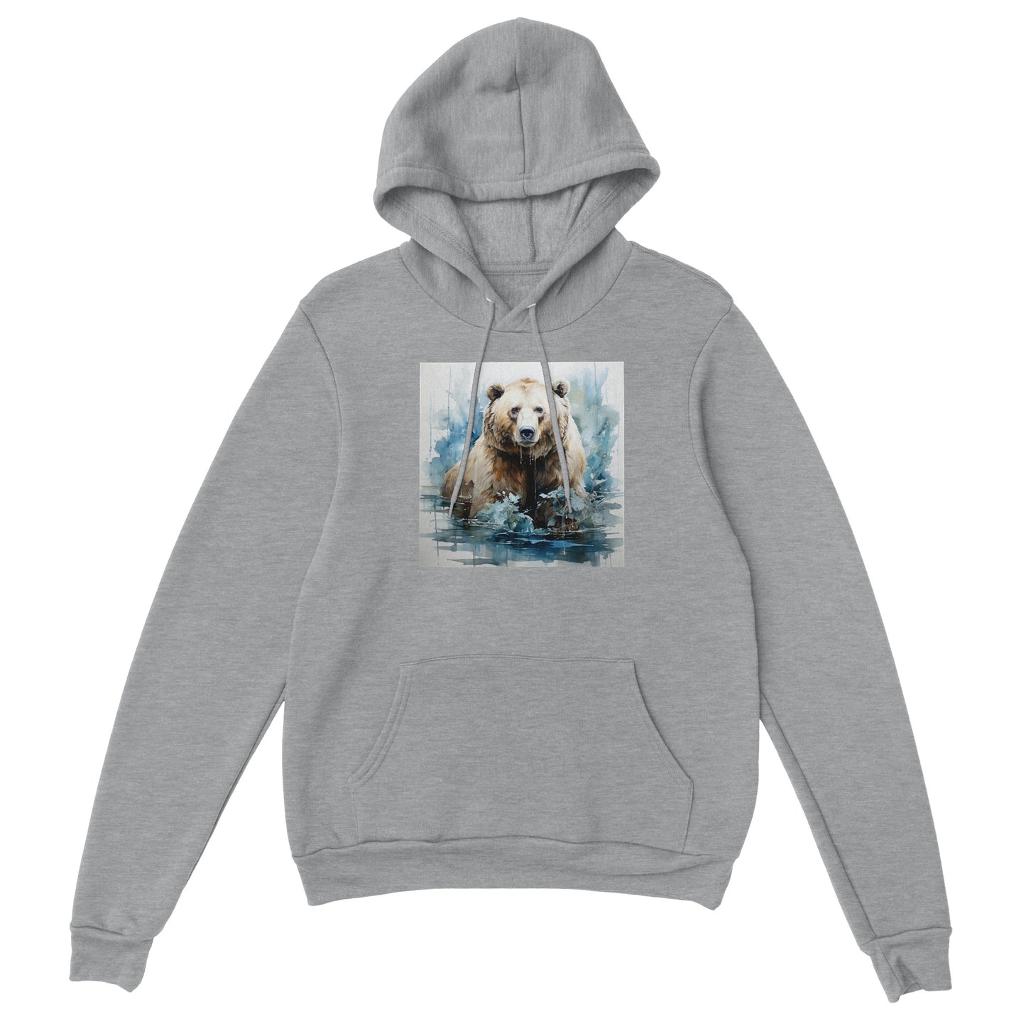 La tristezza dell'orso - Felpa con cappuccio pullover premium unisex